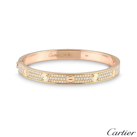 love bracelet cartier diamond|cartier bracelet full diamond price.